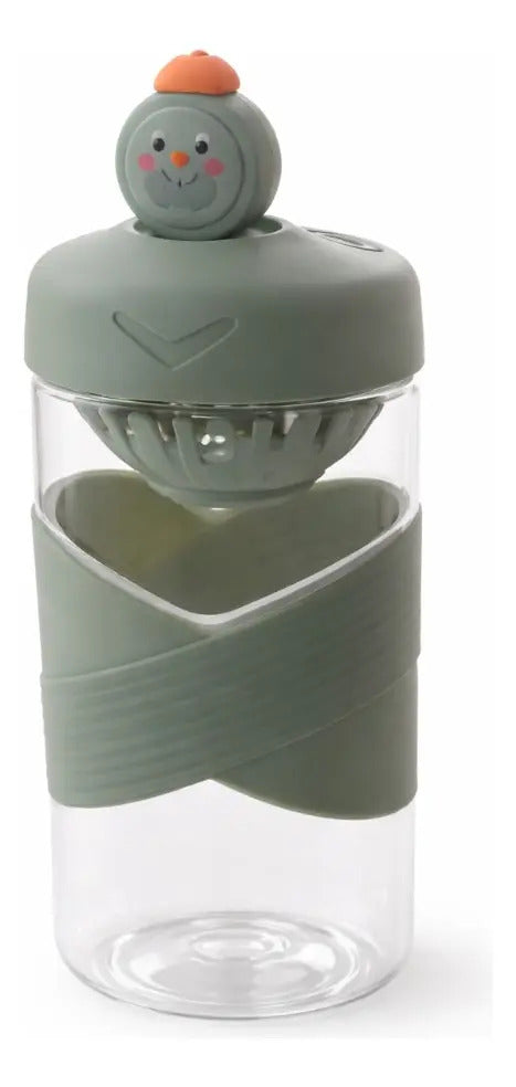 Botella Niños 500ml Acrílica Con Filtro Para Té Y Jugos
