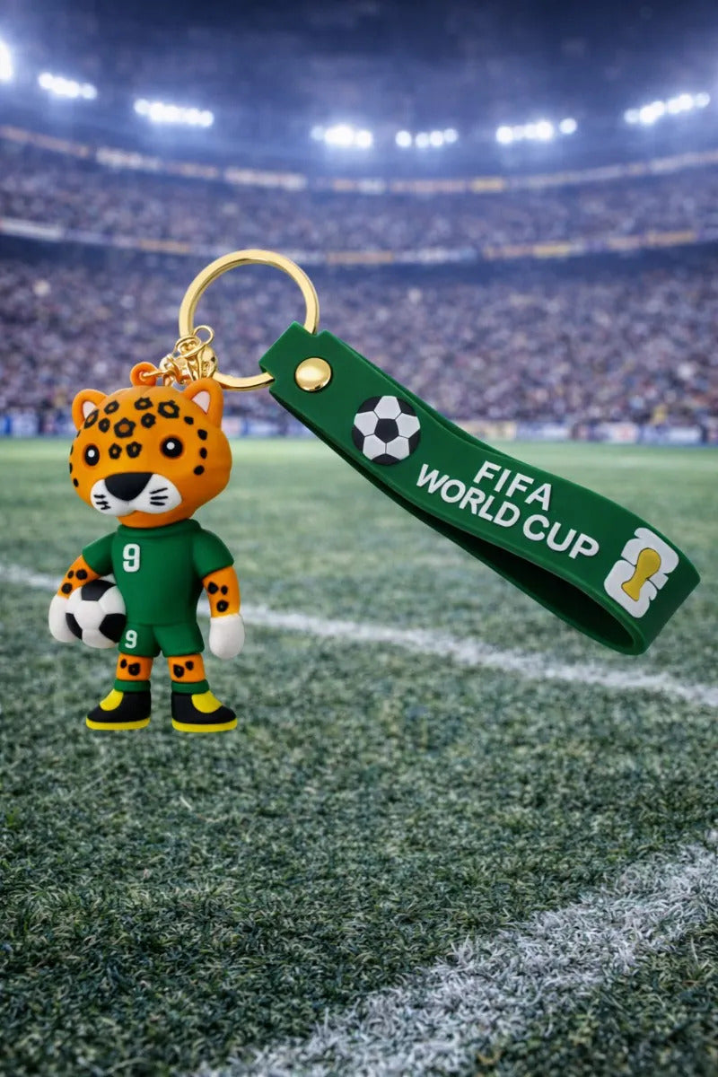 Llavero Jaguar Futbolista Selección Fifa World Cup Lluvia