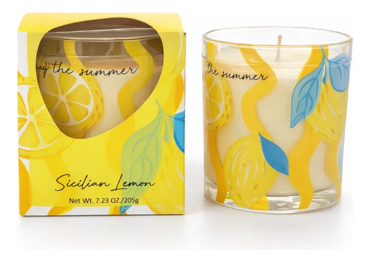 Colección De Velas Aromáticas 4 Aromas Frutales Premium
