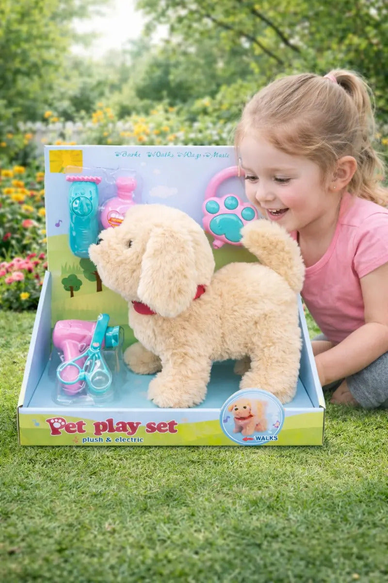 Perrito De Juguete Candy Toys Camina Ladra Con 5 Accesorios