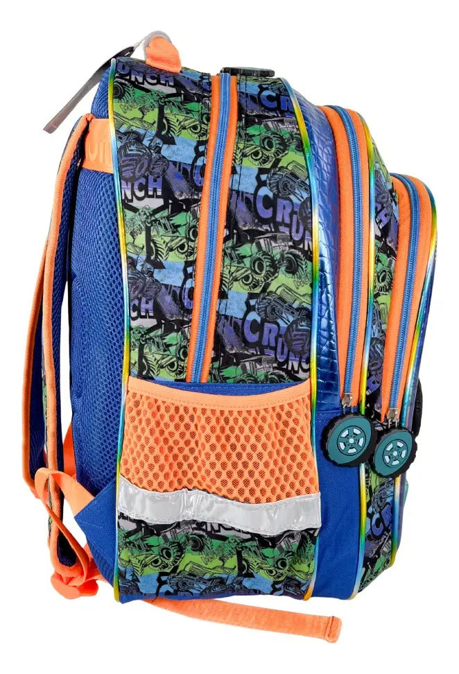 Mochila Marca Lluvia Monster Truck Primaria