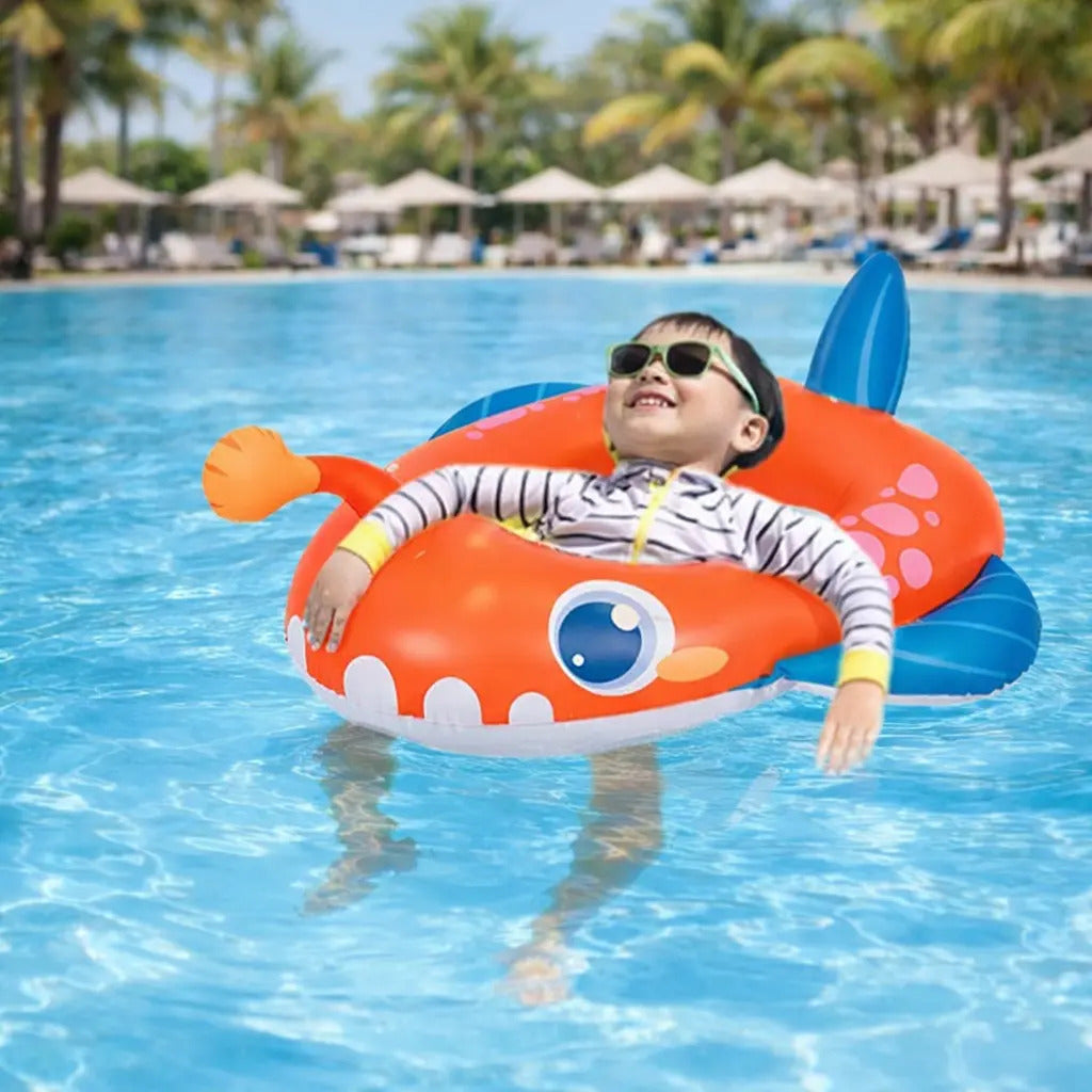 Flotador Infantil En Forma De Pez Sun Club 68x75 Cm