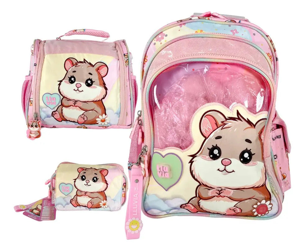 Paquete 3 Piezas Marca Lluvia Primaria Diseño Hamster