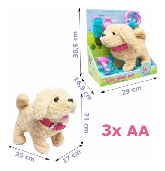 Perrito De Juguete Candy Toys Camina Ladra Con 5 Accesorios