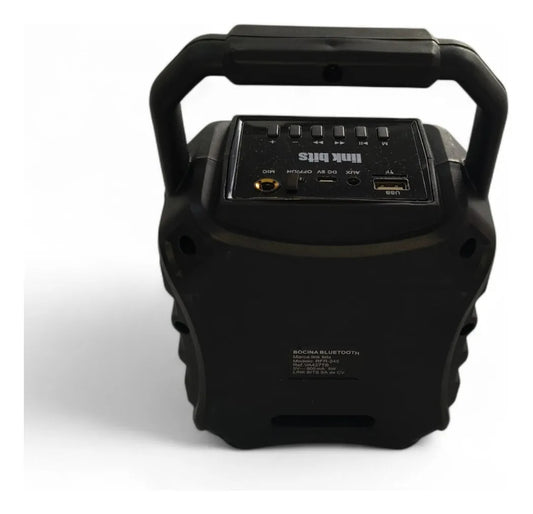 Bocina Bluetooth Compacta Con Asa Radio Fm Recargable