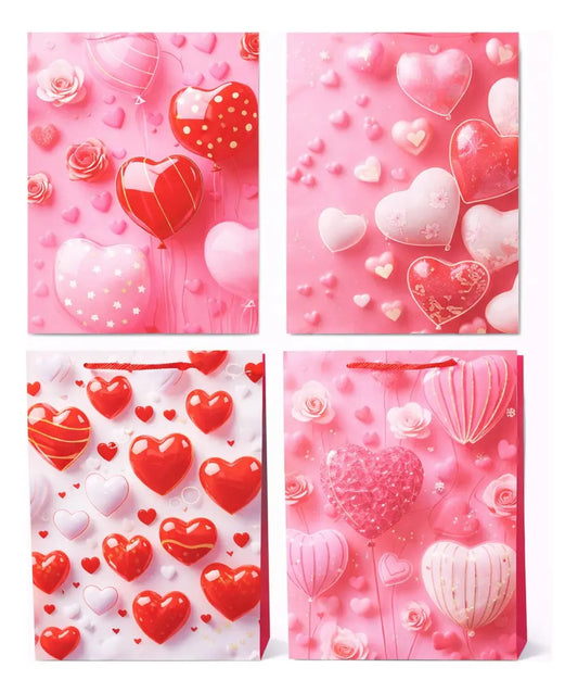 Bolsa De Regalo Una Docena Diseño De Corazones Romanticos