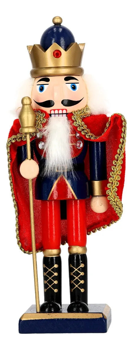 Cascanueces Lluvia Figura Navideña Colores Variados 38 cm