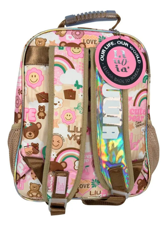 Mochila Kinder Marca Lluvia Oso Emojis