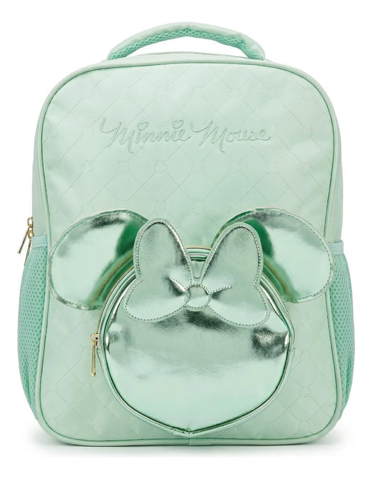 Mochila Infantil Kinder Ruz Minnie Mouse Color Verde Menta