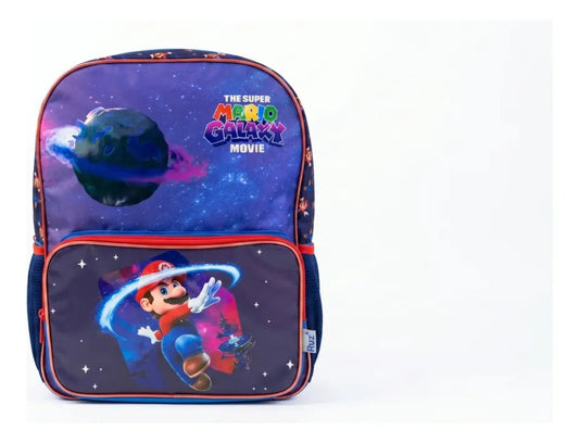 Mochila Escolar Ruz Super Mario Galaxy Movie Diseño Espacial