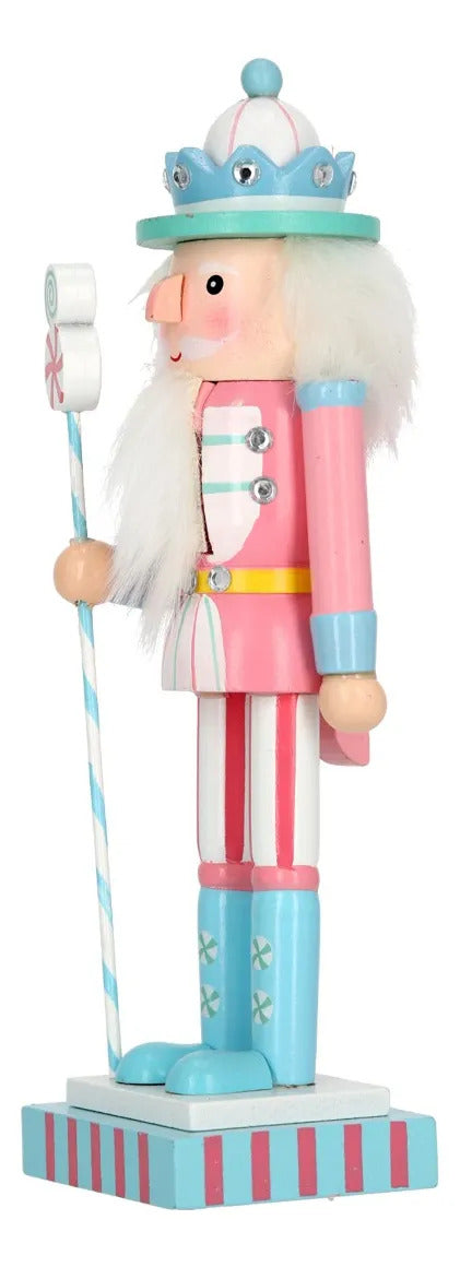 Figura Cascanueces Lluvia Candy Land Colores Pastel 28 Cm