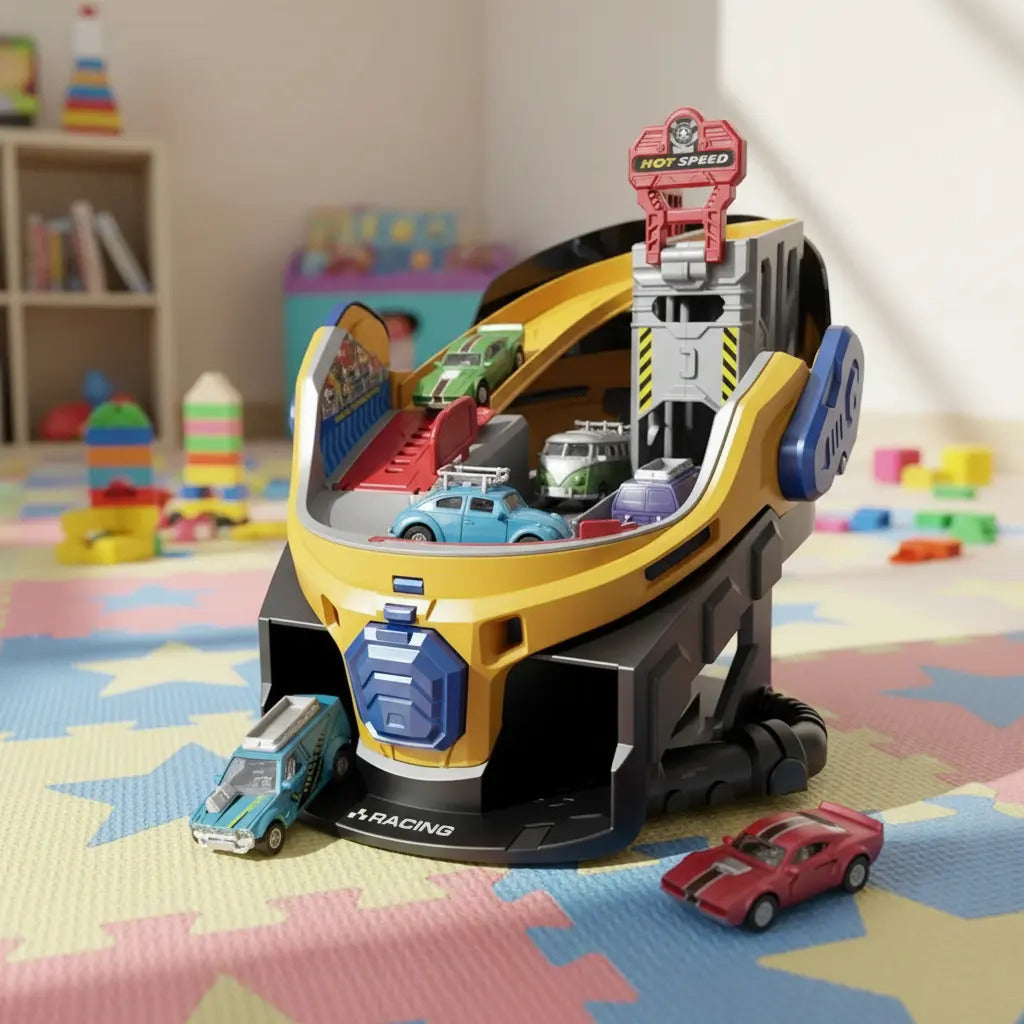 Pista Transformable City Action Con Pasaje Secreto Candy