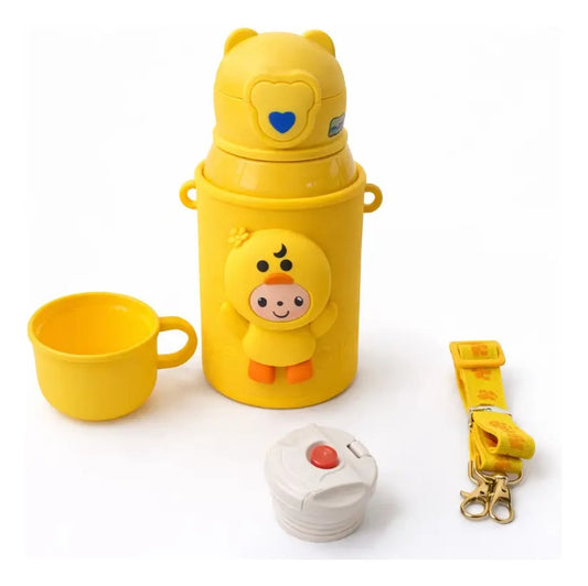 Termo Mokyo 450 Ml Para Niños Con Muñeco Sonido 4 Colores