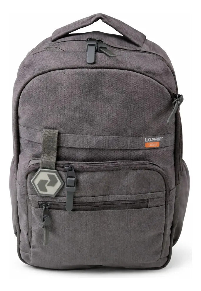 Mochila Juvenil Lluvia Gris Camuflaje Amplia Y Cómoda