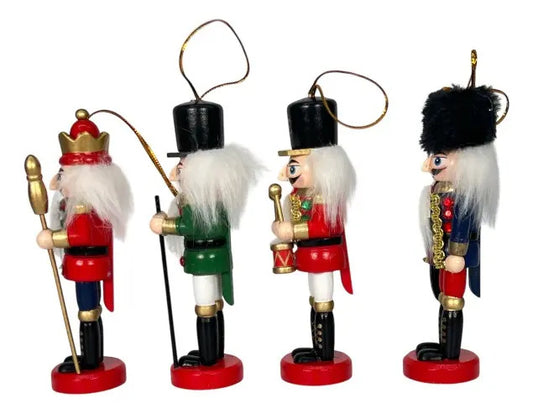 Cascanueces Tradicionales Colgantes Set De 8 Piezas 8x2x3
