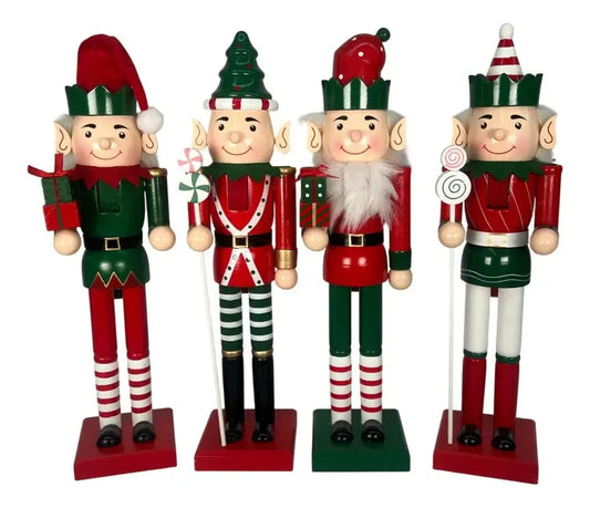 Cascanueces Duende Navideño Decorativo Lluvia 38 Cm 1 Pieza