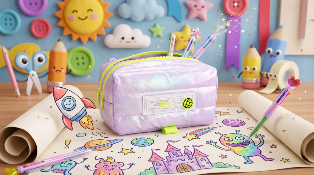 Lapicera Lluvia Diseño Urbano Lila Tornasol Premium