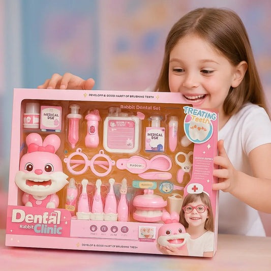 Juego De Dentista Infantil Rabbit Clinic 25 Piezas Candy