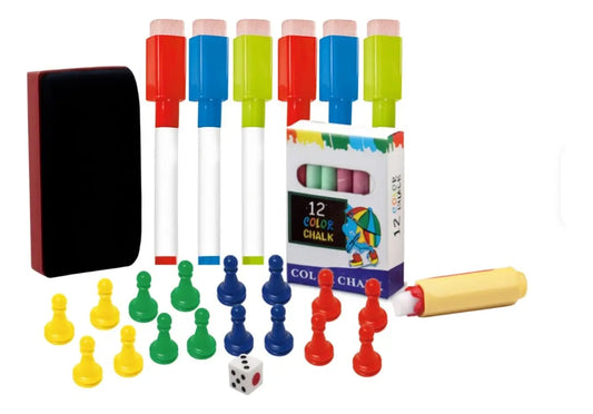 Juego De Pizarrón Educativo Infantil Candy Toys 37 Piezas