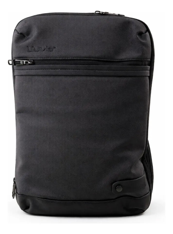 Mochila Lluvia Gris Con Negro Estilo Ejecutivo Moderna