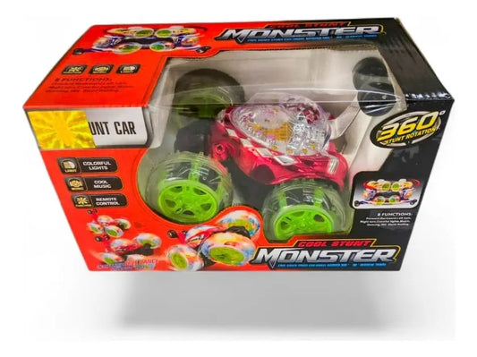 Auto A Control Remoto Maromero Con Luz Giros 360° Candy Toys