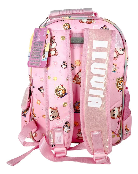 Mochila Marca Lluvia Hamster Rosa Kinder