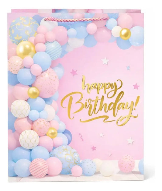 Bolsas De Regalo Una Docena Globos Con Letras Metálicas