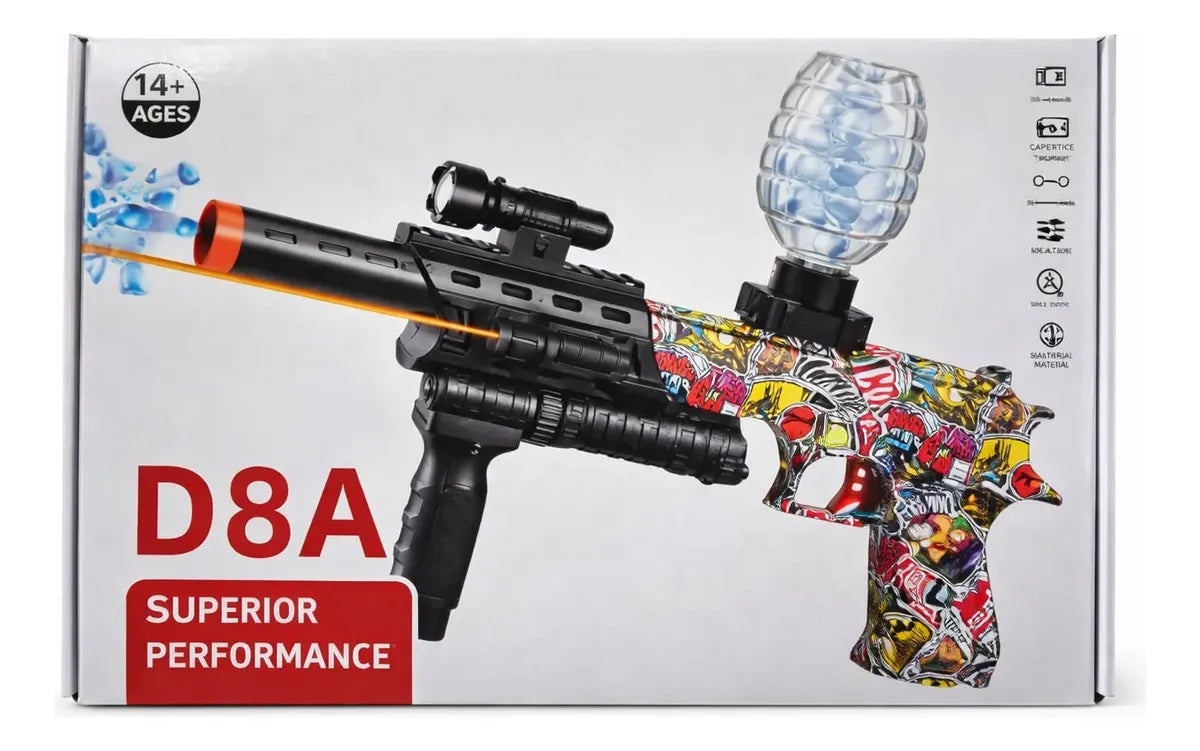 Pistola Candy Toys D8a Recargable Con 30,000 Balas
