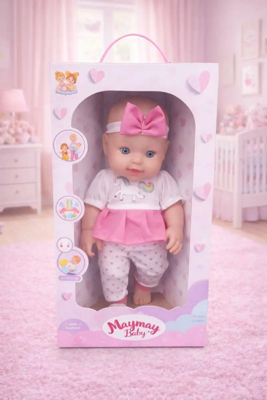 Muñeca Candy Toys Maymay Baby Con Ropa 14 Accesorios