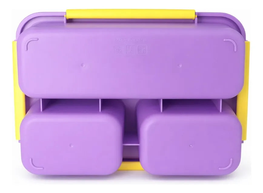 Tupper Lunch Box Grande 2000ml 3 Secciones Con Válvula