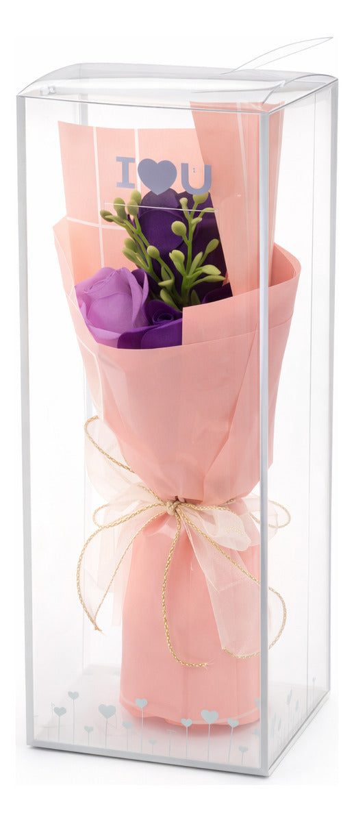 Detalle Romántico Con 3 Rosas Infinitas Surimax