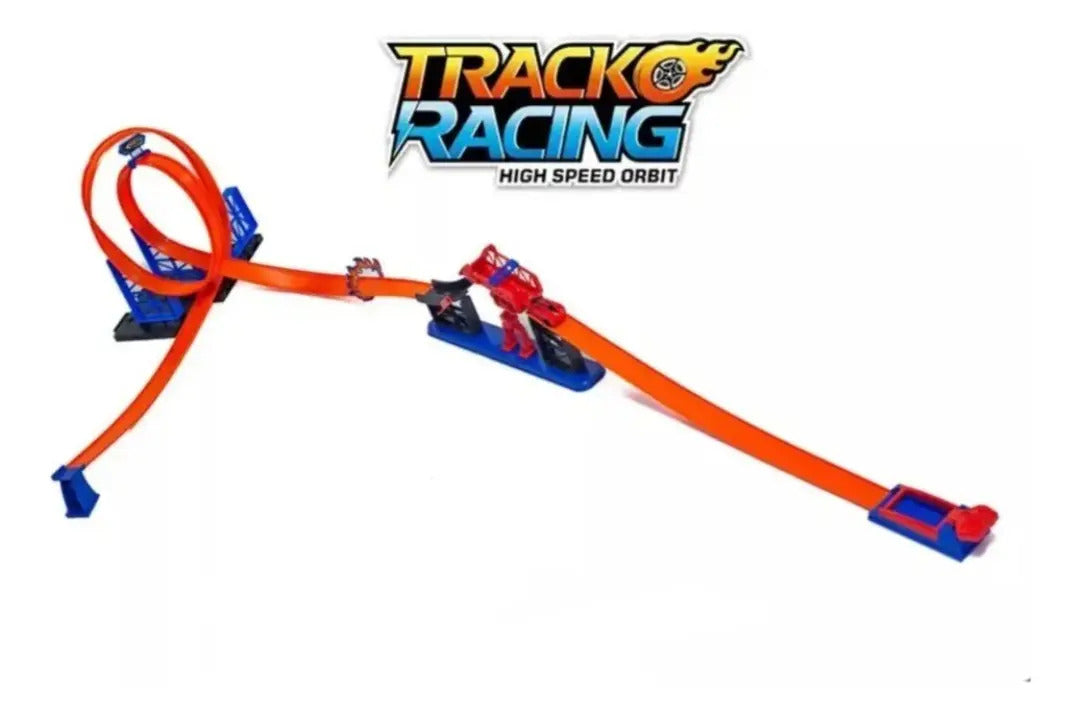 Pista Armable De Autos Con Robot Rampa Track Racing
