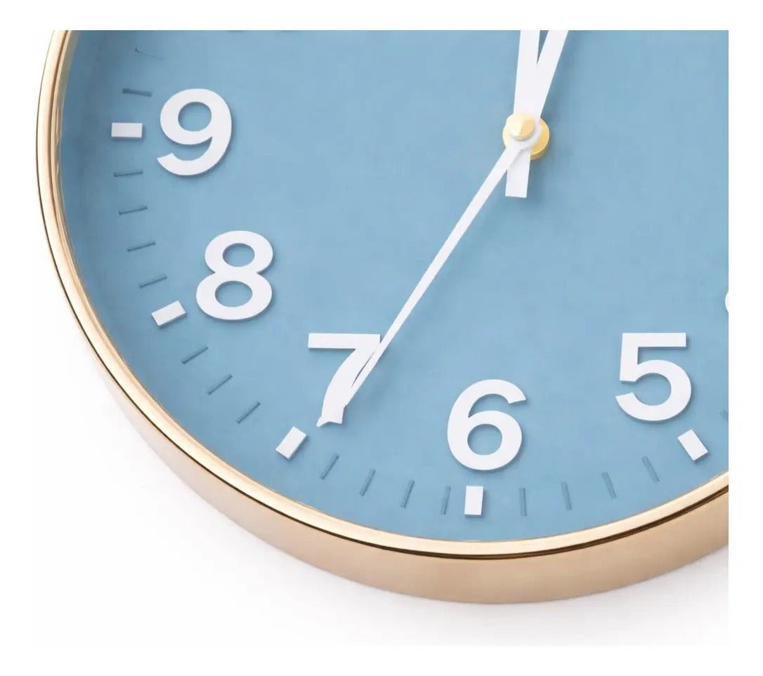 Reloj De Pared Contemporáneo 30x4x30 Cm Dos Colores