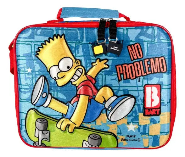 Mochila Primaria 3 Piezas Marca Yadatex Bart Simpson