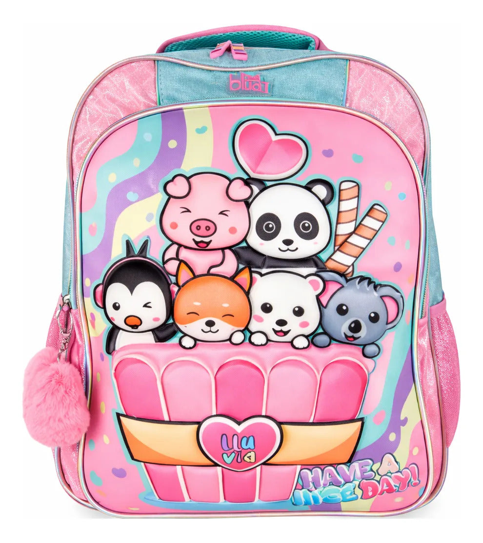Paquete Mochila 3 Piezas Marca Lluvia Nice Day Primaria