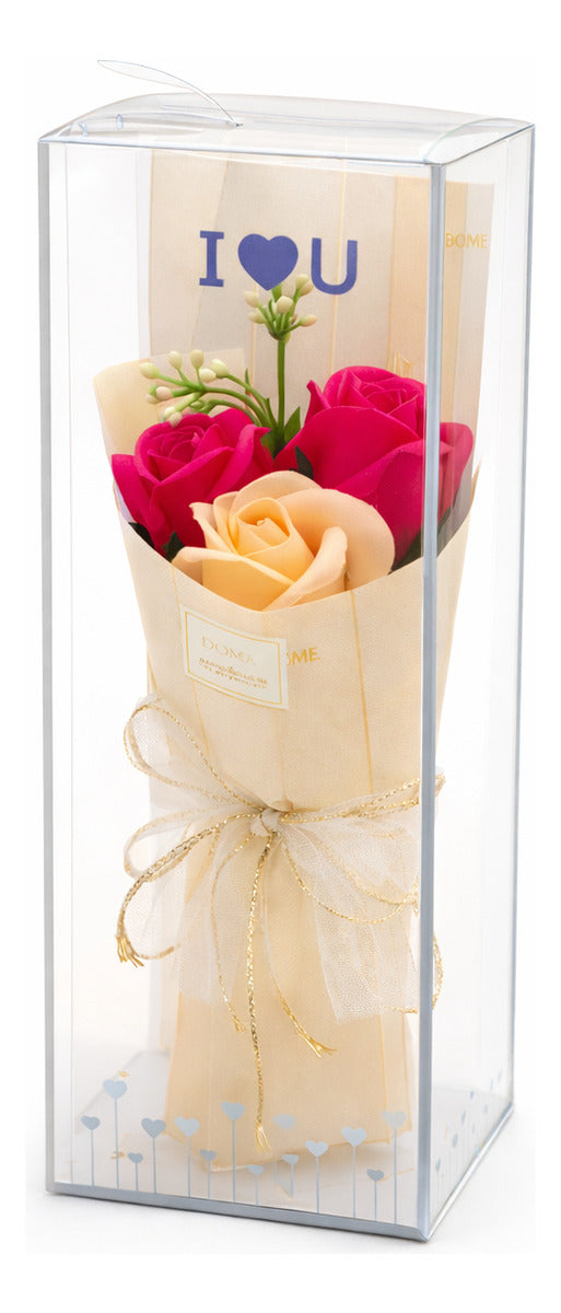 Detalle Romántico Con 3 Rosas Infinitas Surimax