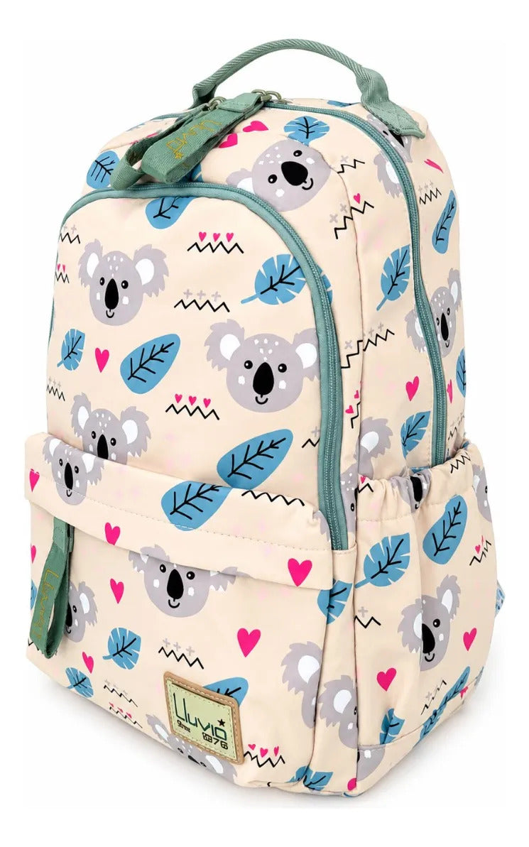 Mochila Juvenil Escolar Lluvia Koala Con Bolsillo Secreto