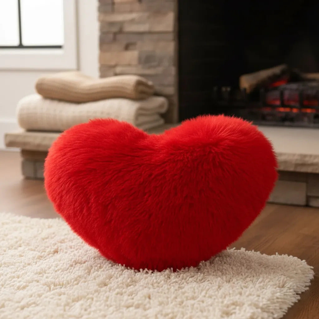 Peluche De Almohada Corazón Esponjoso 32x18x42 Candy Toys
