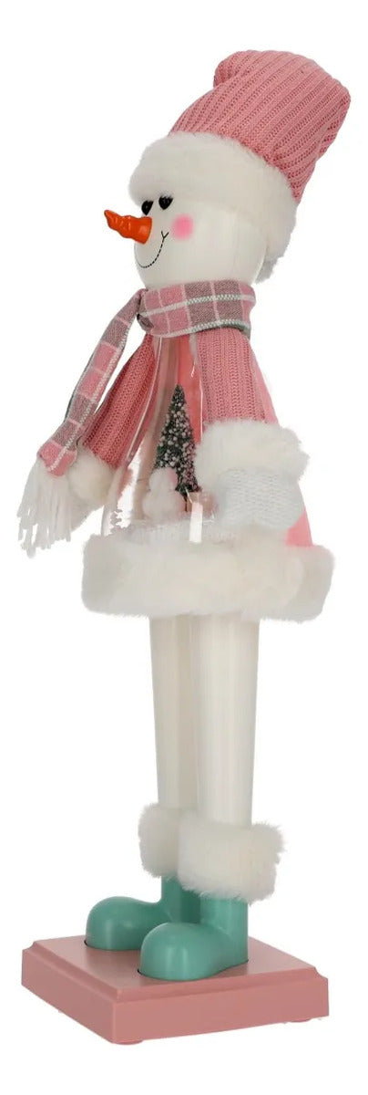 Muñeco Navideño Lluvia Panza Mágica Luz y Sonido 74 cm