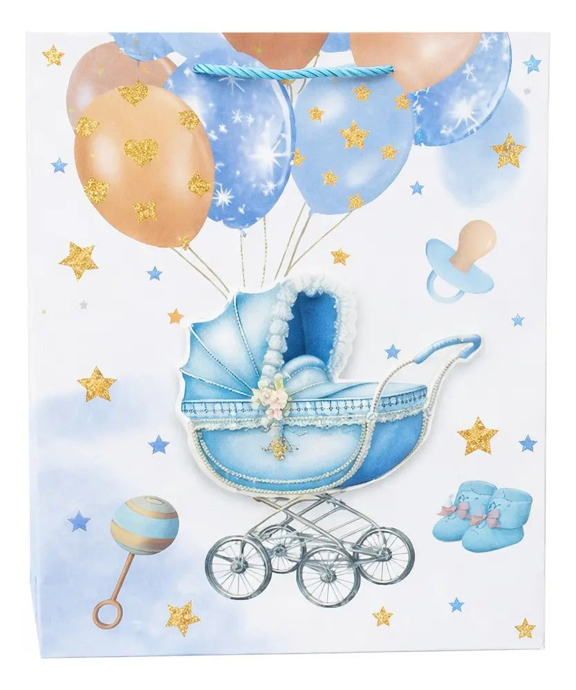 Bolsas De Regalo Una Docena Ositos Y Globos Marca Surimax