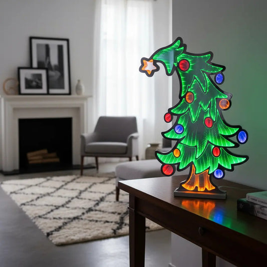 Luz Infinita Pino Navideño Decorativo 50x35x2 435 Luces