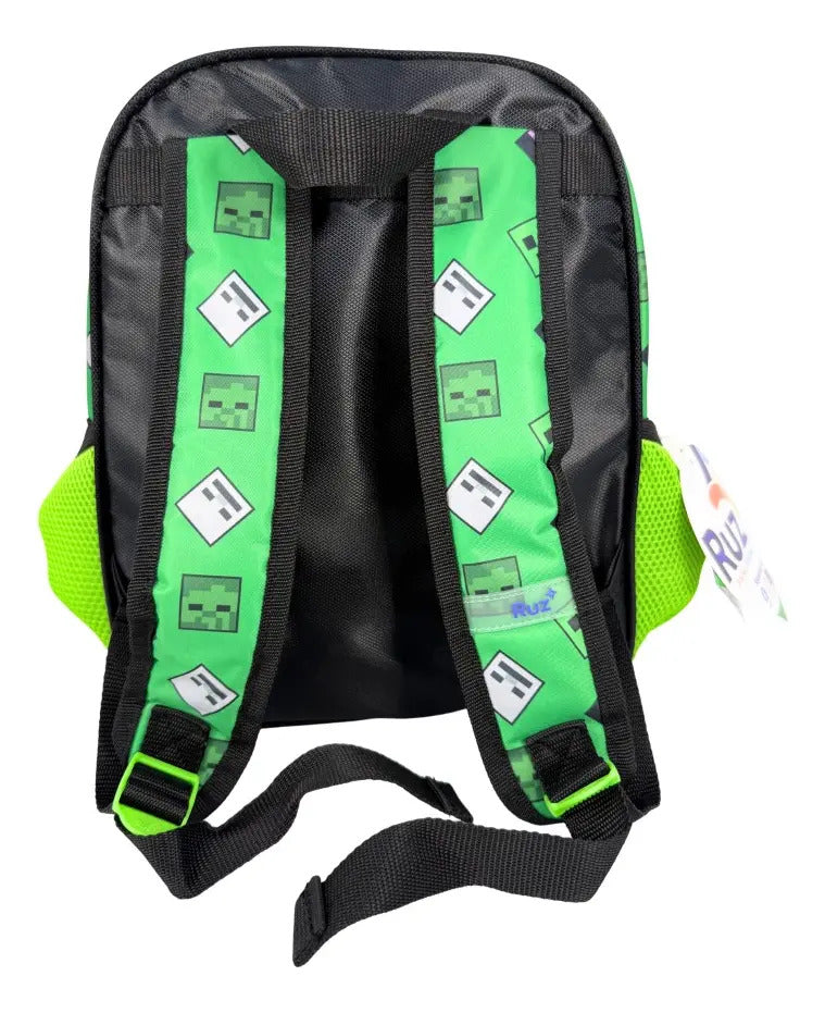 Mochila Kinder Marca Ruz Minecraft Mine Diversión Pixel