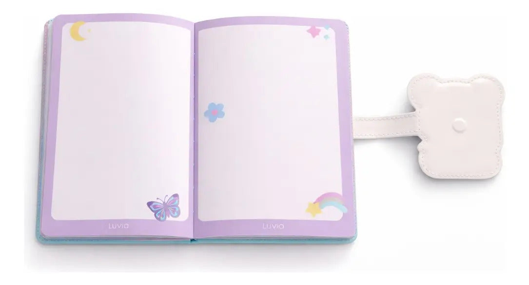 Agenda Escolar Lluvia 100 Hojas Colores Broche Magnético