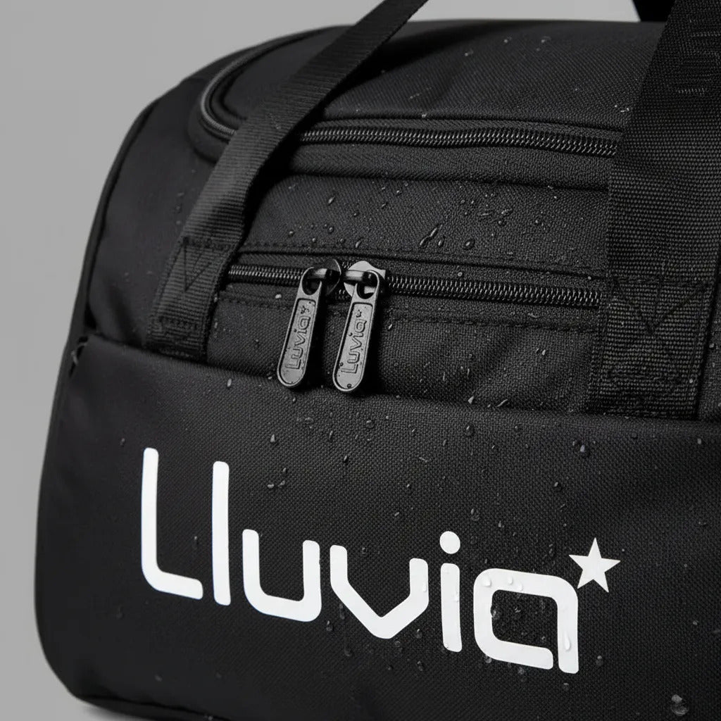 Maleta Sport Lluvia Negro Con Blanco De Viaje Amplia