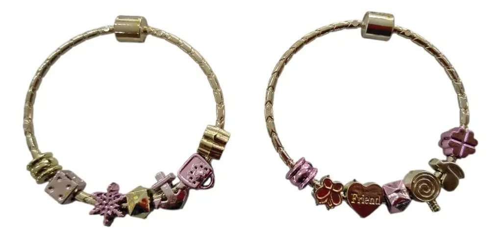 Set De Cabello Y Pulseras Con Máquina Decoradora Candy Toys