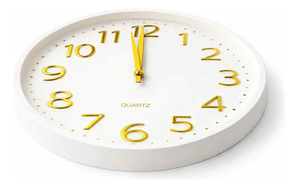 Reloj De Pared Quartz 30x4x30 Cm Limpio Moderno 4 Colores