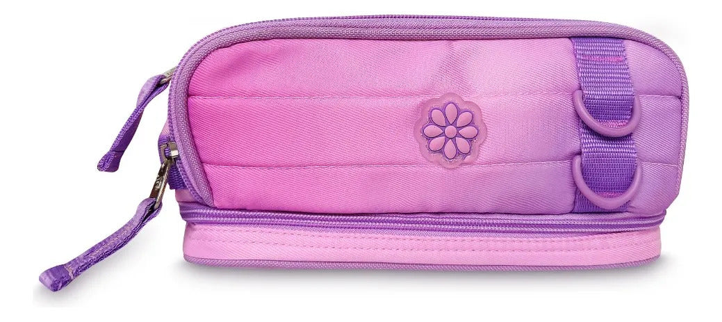 Set Escolar Chenson Rosa Difuminado Happy Girl Tres Piezas