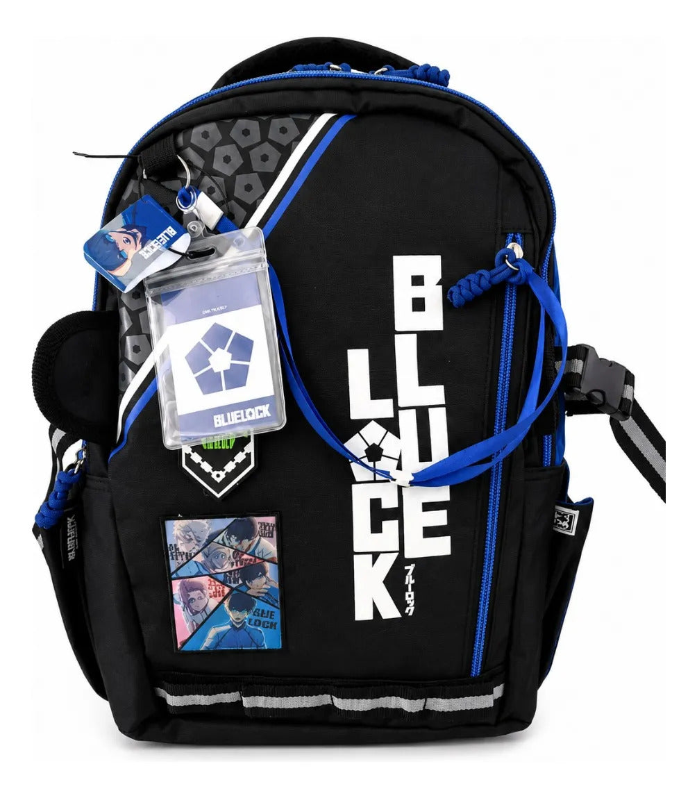 Set Escolar Tres Piezas Blue Lock Fotorama Con Gafete