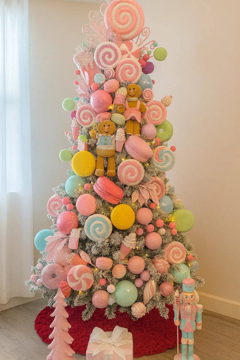 Figura De Macarrón Jumbo Colores De Terciopelo Rosa 36x12x36