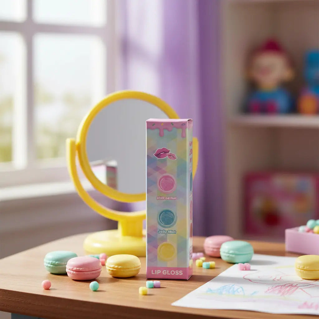Brillos Labiales En Forma De Macarrones 4 Piezas Candy Toys